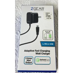 ZGEAR ADAPTIVE FAST CHARGE WALL CHARGER 30Watts