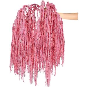 Suncalla 12 Pcs Rose Pink Spring Natural Dried Amaranthus Hanging Flowers Amaranthus Artificial Flowers for Wedding Arch Bouquet Floral Garland Wall Home Decoration (23 Inch)