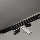 Extra Long Tension Curtain Rod, Black, 41-146 Inch (4-12ft), Tension Rod
