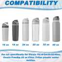 TiciKim 4 Pcs Replacement Stopper & O Ring Compatible with Owala FreeSip Water Bottle Top Lid Replacement Parts for Owala 19oz 24oz 32oz 40oz Gasket Plug Accessories BPA-Free