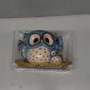 Swing Owl Hanging Planters for Indoor Plants, Cute Small Succulent Pots with Drainage Hole, Unique Resin Plant Hangers Outdoor, Hanging Plant Holder for String Of Pearls, Gift Ideas for Mother (Blue-2)