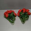 Hawesome 12PCS Artificial Silk Flowers Realistic Roses Bouquet Long Stem for Home Wedding Decoration Party, 12pcs, Red