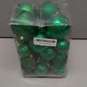 Christmas Ball Ornaments - 30pcs Shatterproof Christmas Ornaments Set Plastic Hanging Christmas Decorations for Xmas Tree Holiday Party Decor, 6 Styles in 4 Sizes (Green)