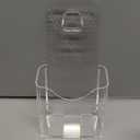 Acrylic Brochure Holder 4x9 Inch, Clear Pamphlet Holder Display Stand for Trifold 4 Inch Flyers, Booklets, Table Signs, Plastic Rack Card Holder for Office, Home, Store, 6 Pack