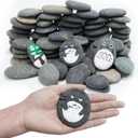 Markdang Rocks for Painting 18 Pounds (Only 70-85pcs) 2-4 River Rock for Paint Natural Flat & Smooth Stones for Painting for Kids & Adult Craft Father's Day Gift