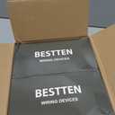 BESTTEN 20 Pack 15 Amp Decorator Wall Receptacle Outlet, Non-Tamper-Resistant, Wallplate Included, 15A/125V/1875W, UL Listed, White
