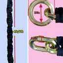 Heavy Duty Cut Proof Security Chain 6ft x 1/2 "Hardened Steel Cut Proof Lock for Motorcycles Trailers Gates Garage Anti Theft Security Chain【1.83m*12mm】