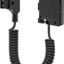 D-Tap to LP-E6 (DR-E6) Dummy Battery Coiled Power Cable Compatible with Canon EOS R, R5, R6, R6 II, R7, 5D II/III/IV, 6D/6D II, 7D/7D II, 60D90D, Replaces LP-E6 / LP-E6N / LP-E6NH, 47"