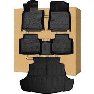 All Weather Floor Mats TPE Rug with Cargo Liners for Toyota Camry 2018-2026