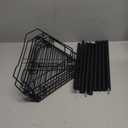 HuggieGems 4 Tier Floor Standing Corner Shower Caddy Organizer Shelf with Hooks, Bathroom Shelves Stand Rack, Black