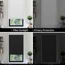 LazBlinds No Tools No Drill Cordless Lift Cut to Size Pleated Paper Blinds for Windows, Blackou Clip On Self Adhesive Temporary Window Blinds for Home(48" W x 72" H x 6 Pack, Black)