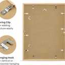 upsimples 18x24 Frame, Natural Solid Wood Picture Frames, Display 16x20 with Mat or 18 x 24 Without, Vertical & Horizontal Wall Hanging, 1 Pack, Natural