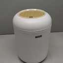 Bedroom Trash Can with Lid,3 Gallon / 11L Garbage Can with Pop-Up Lid, Small Trash Cans Plastic Waste Basket with Removable Legs for Bathroom, Kitchen, Bedroom, Office-White