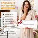 BAGAIL Initial Tote Bag with Makeup Bag, Personalized Gifts for Woman, Monogrammed Beach Bag for Friends, Mom, Teachers(Jute Brown, J)