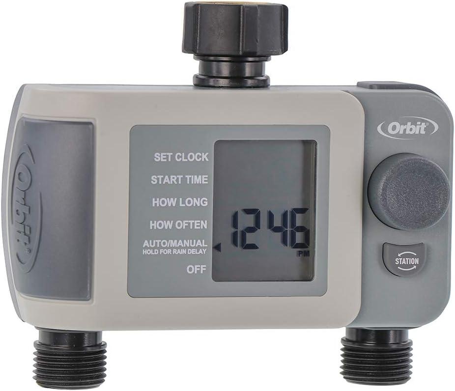 2-Outlet Programmable Hose Faucet Timer