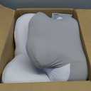 Bed Wedge Pillow for Headboard, 2026 Upgraded 2nd-Gen 10 Inch Memory Foam Wedges for Sleeping Apnea, Acid Reflux, Snoring & Back Pain Relief, Cervical Neck Pillows, Ergonomic Pillow for Couch or Floor (Grey)