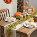 Riceshoot 6ft Thanksgiving Garland Decor Bog Pimpernel Garland Fall Small Leaf Autumn Decor for Harvest Thanksgiving Wedding Indoor Outdoor Decorations Table Centerpiece