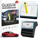 New Screen Protector for Tesla Model Y/3 Accessories,9H Super Tempered Glass with Center Console and Rear Seat Screen Protectors for Model Y/3 Juniper 2025-2026,Matte,No Glare,Fingerprint,Anti-Scratch