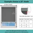 Changshade Blackout Roller Shades Cordless for Windows,100% Room Darkening Window Blinds for Bedroom,Thermal Insulated UV Protection,Easy Install Pull Down Shades for Home,24.5" w x 72" h,Grey