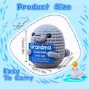 3 x Gifts for Grandma from Grandkids, Emotional Handmade Crochet Seal Figurine, Cute Grandma Gift for Birthday, Christmas, Grandparents Day, Small Desk Decor Collectible