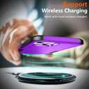 3 x SPIDERCASE Designed for iPhone 13 Case, [10 FT Military Grade Drop Protection] [with 2 pcs Tempered Glass Screen Protector] Holsters for iPhone 13 6.1 inch -Purple
