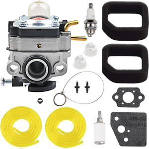 753-06258A Carburetor for Ryobi RY251PH RY252CS RY253SS RY254BC MTD 753-06258 2 Cycle 25cc Gas Craftsman Cultivator String Trimmer Brush Cutter 307160001 316299372 316773800