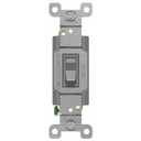 ENERLITES Toggle Light Switch, 3-Way or Single Pole, 15A 120-277V, Grounding Screw, Residential Grade, UL Listed, 83150-GY, Gray