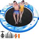FBSPORT Inflatable Water Hammock Round Floating Ring for Adults