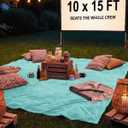 Fleece Blanket Giant 120" x 180" - Ultra-Soft Flannel Throw - Turquoise