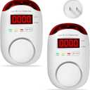 2 Packs Gas & Carbon Monoxide Detectors - Plug in Carbon Monoxide Detector & Propane, Natural Gas Detector, CO Monitor Alarm & Explosive Gas Detector Alarm for Home,RV