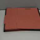 Amazon Basics Classification Folder- 100% Recycled, 1 Divider, 2" Embedded, 10 Count per Box, 12.09 x 10.63 inch (Letter), Red