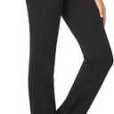 Tapata Women's Stretchy Straight Dress Pants with Pockets Tall, Petite, Regular for Office Work Business, Size: 34", M