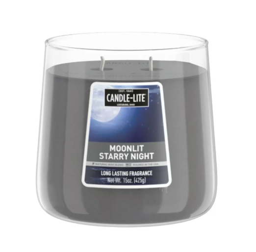Moonlit Starry Night 15oz 2-wick Jar Candle 
