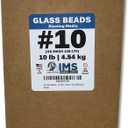 #10 Glass Beads - (10 LBS or 4.54 kg) - Blasting Abrasive Media (Fine) - 100-170 US Mesh for Blast Cabinets or Sand Blasting Guns