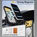 4 x 4 in 1 Magnetic for iPhone 17 Pro Max Case [with 1X Screen Protector, Braided Cable, Removable Lens Case] [Mil-Grade Drop Protection] Shockproof Slim Translucent Matte Protective Phone Case, Black
