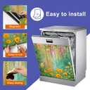 3 x HOMETITUTE Dishwasher Magnet Cover 23x26 Inch Cascading Wisteria Pattern