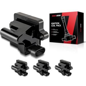 Torchbeam 4Packs Ignition Coil UF271 Fit for Cadillac GMC Chevrolet Hummer Savana 1500 2500 3500 Silverado Escalade Express SSR Tahoe Yukon H2 V8 Replacement for UF271 D581 12558693 C1208