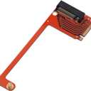 for Rog Ally Handheld Conversion 2230 to 2280 SSD Hard Drive Expansion Board NVME M-Key NGFF M.2 PCIE 4.0 3.0 Gold Finger High Capacity Adapter 90 Degree Upgrade Converter Expansion Card Red