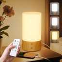 Light Therapy Lamp 10000 Lux Sun Lamp, UV-Free with 3 Color Temperatures, 4 Brightness & Timer, Remote Control, Sunlight for Home, Office, Shift Worker (Wood Grain)