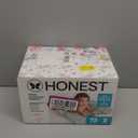The Honest Company Comfort Dry Disposable Daytime Diapers, Hypoallergenic, Fragrance-Free, Sensitive Skin, Rose Blossom + Tutu Cute, Club Box Size 2 (1218 lbs), 72 Count