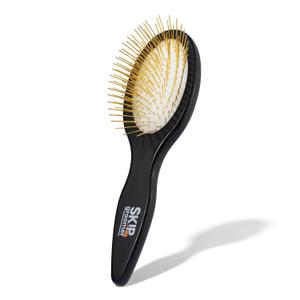 Pin Brush for Dogs, Gentle Dog Brush for Long Haired Dogs  Routine Essential for Goldendoodles, Poodles & Doodles, No-Scratch Rounded Pins for Sensitive Skin, Flexible Cushion Base  Skip the Groomer