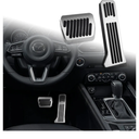 Compatible with Mazda CX-5 CX-9 3 6 Accessories Anti-Slip Sporty Car Foot Pedal Covers Rest Brake Gas Accelerator Pedal Pads -Silver