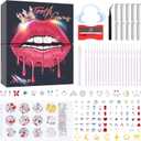MYYKO 245PCS Tooth gems kit for Teeth,Tooth Gem Tooth Jewelry Set DIY Fashion Teeth Artificial Crystal Reflective Teeth, Used for Fashion Life and Parties (With Glue)
