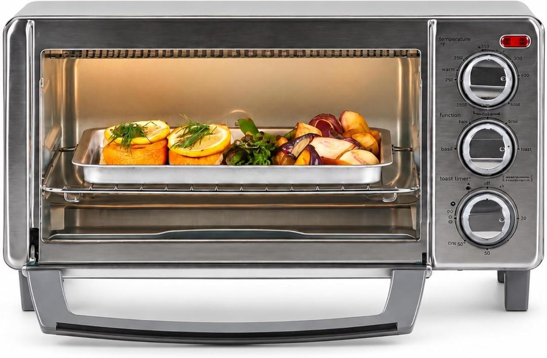 NATURAL CONVECTION

4-Slice Toaster Oven

EVENTOAST TECHNOLOGY

NATURAL CONVECTION

Engineered with improved airflow for more even cooking