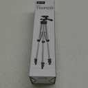 GPX 42 Inch Extending Tripod, Pan and Tilt Head, Carry Pouch, Silver (TPD427S)