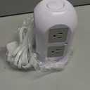 TESSAN Tower Surge Protector Power Strip 10 ft, Long Flat Extension Cord with Multiple Outlets, 8 AC Outlets with 4 USB Ports (1 USB C), Charging Station with Surge Protection, for Home Office Dorm (Grey)