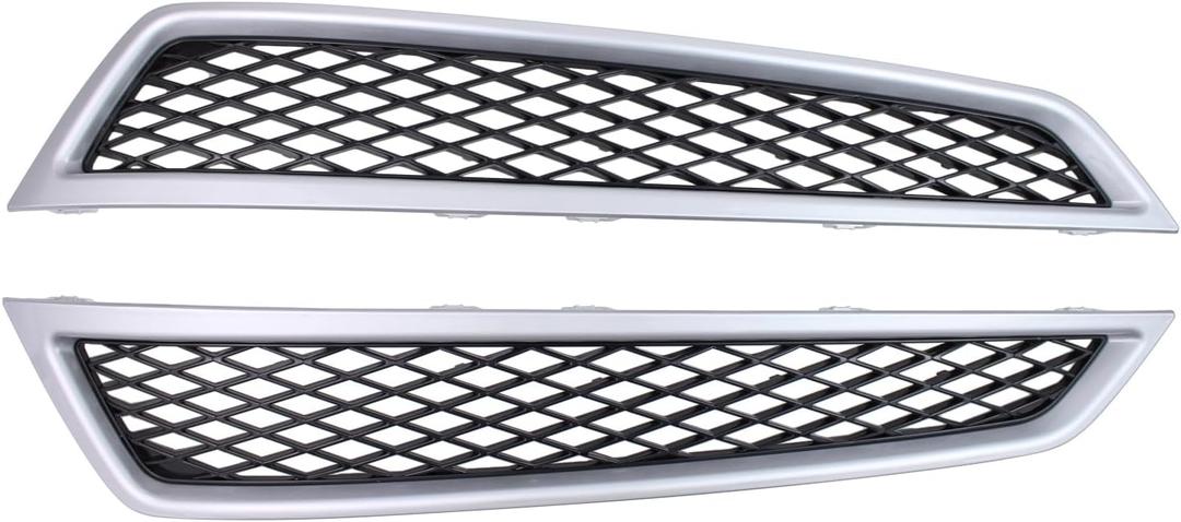 2Pcs Front Driver and Passenger Side Bumper Lower Grille and Trim for Acura