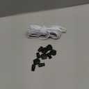 Versatile 1/8-Inch (3mm) Elastic Cord - 10 Yards with 10 Pack Plastic Spring Cord Locks - Stretch Cord, Elastic Rope, and Drawstring Cord for Sewing, Crafting, and DIY Projects (White)