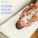 Jool Baby Changing Pad Covers (2 Pack) Soft & Comfortable, Fits Most Standard Diaper Changing Pads (Off-White & Gray-Wave)