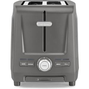 Cuisinart Core Collection 2-Slice Toaster | Extra-Long Slots for Artisan Bread | Bagel Setting |High-Lift Quickview | Single Slice & Defrost Functions | +30sec Toast Boost |Removable Crumb Tray (Stone)